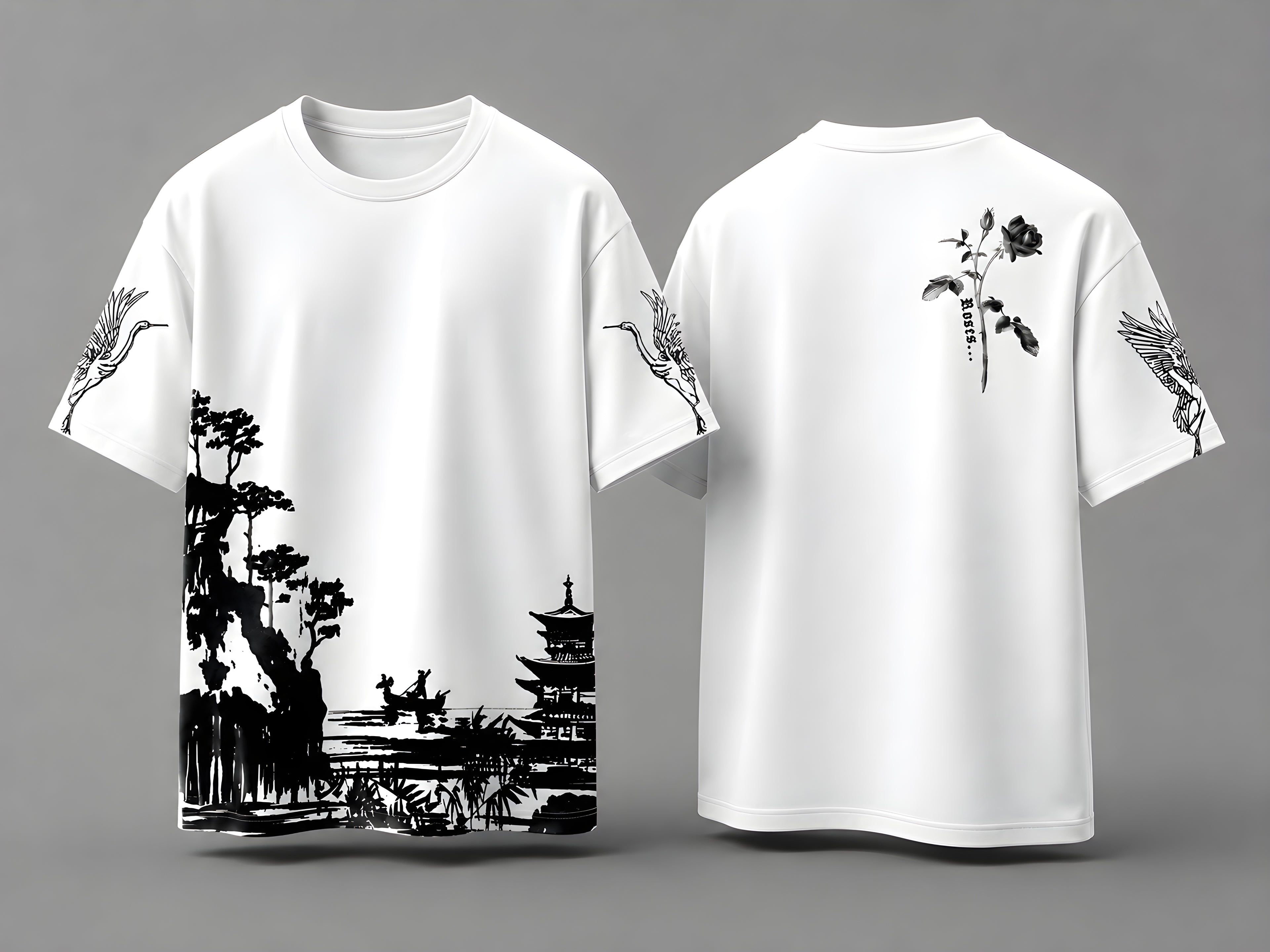 Unisex Aop Sports T-Shirt   (ROSES)